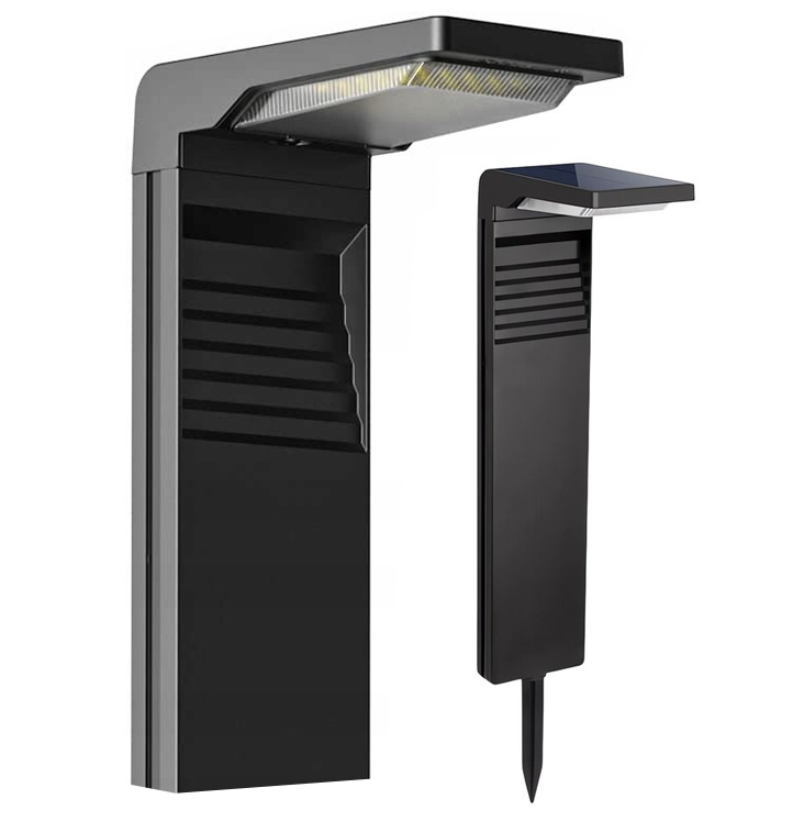 Obdĺžnikový osvetľovací stĺp SuperLED, integrovaný LED zdroj, 57,3 cm, čierny